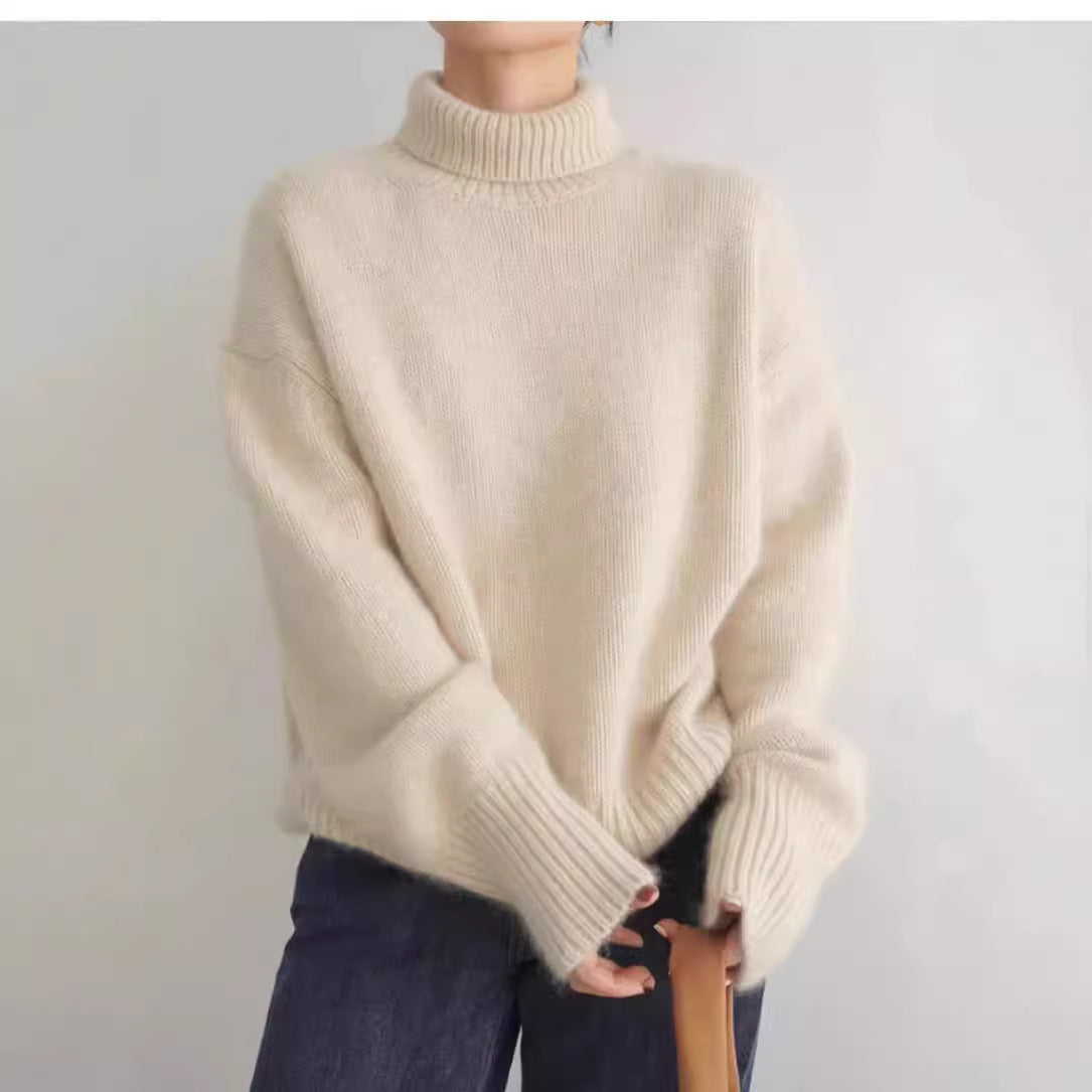 Womens Turtleneck Knit Sweater