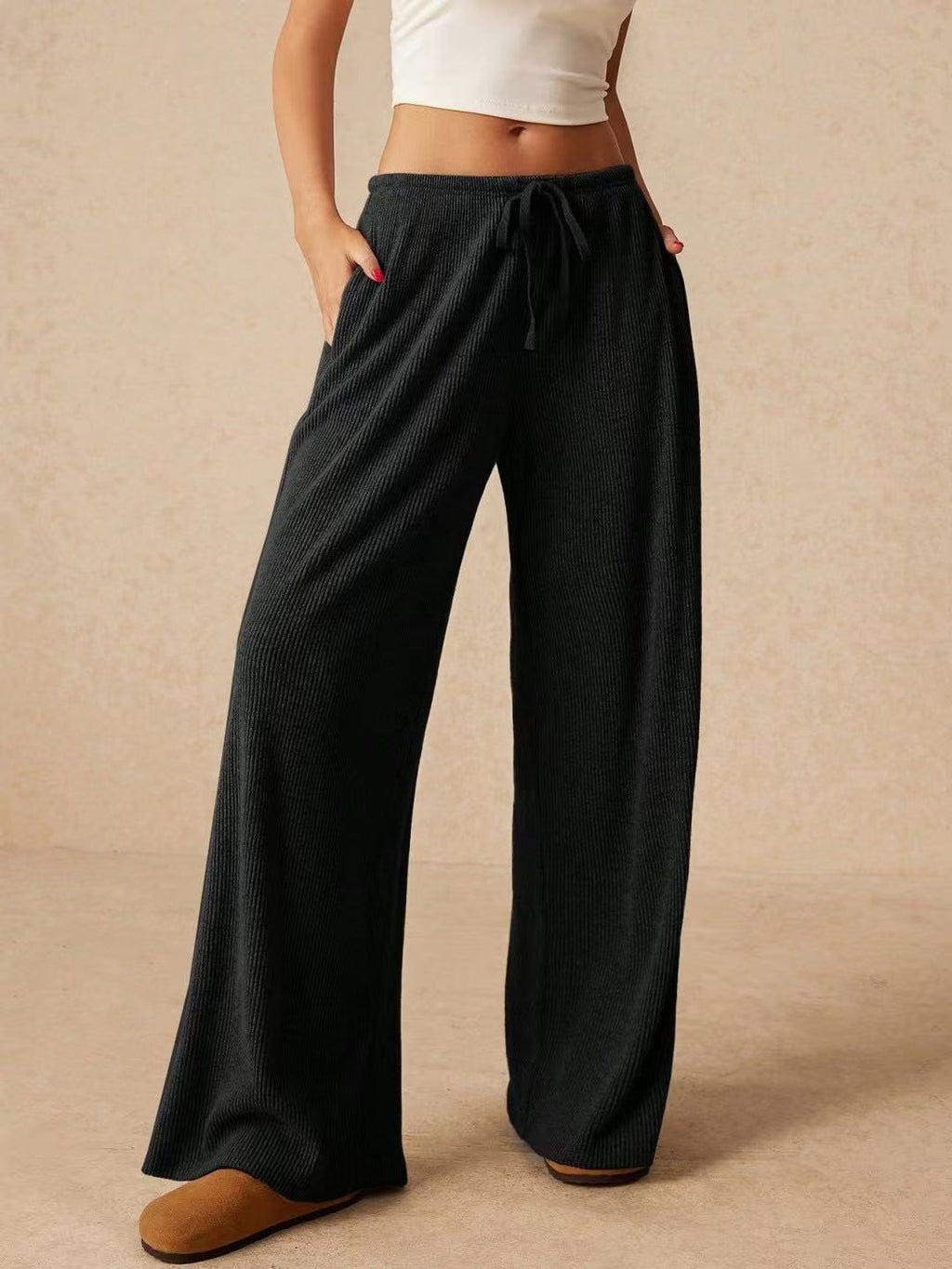 Casual Loose Popular Fashion Elegant Wide-Leg Pants