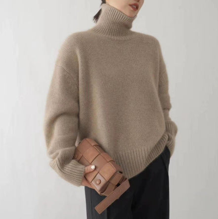 Womens Turtleneck Knit Sweater