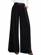 Womens High Waisted Wide Leg Dress Pants