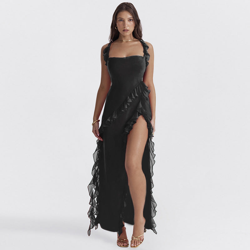 Slit Spaghetti Strap Dress