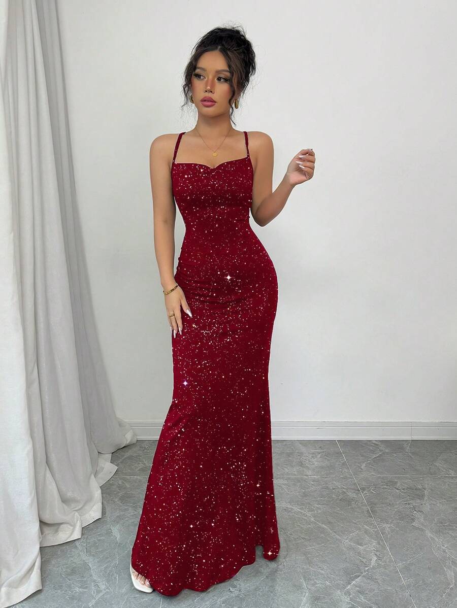 Womens Backless Maxi Dress