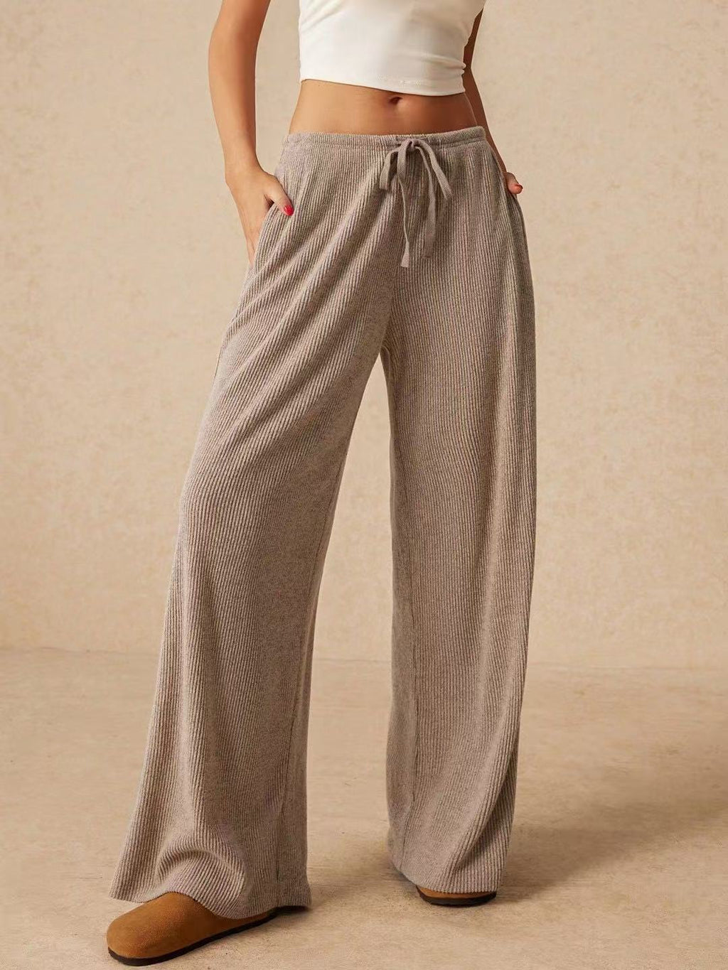 Casual Loose Popular Fashion Elegant Wide-Leg Pants