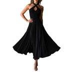 Halter Neck Keyhole Dress