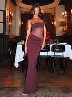 Elegant Lace Stitching Dress