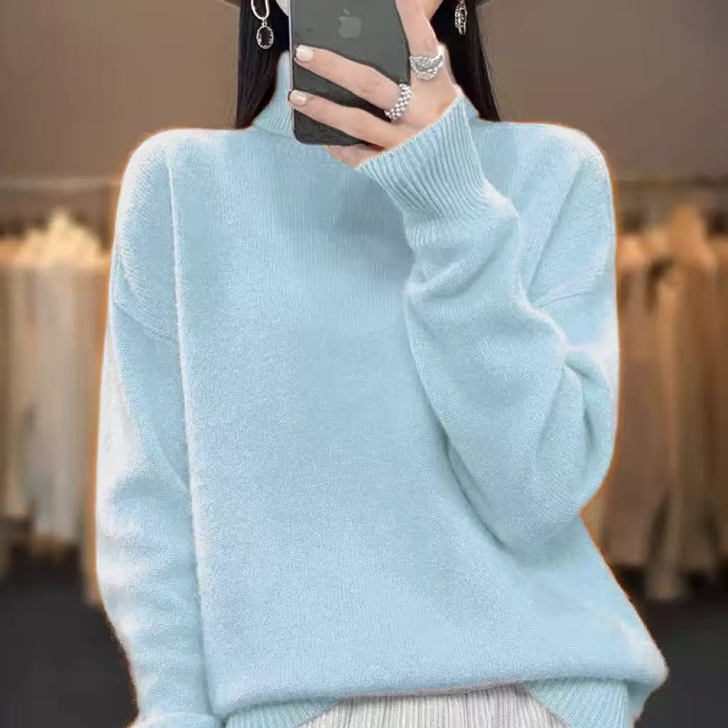 Womens Turtleneck Knit Sweater