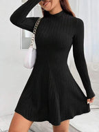 Slim Fit Long Sleeve Knit Dress