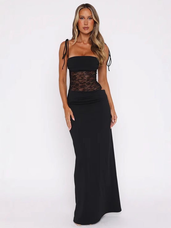 Elegant Lace Stitching Dress