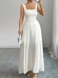 Jacquard Square Neck Dress