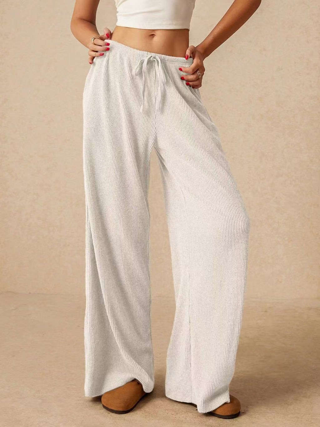Casual Loose Popular Fashion Elegant Wide-Leg Pants