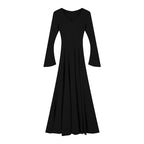 Women's V-Neck Knitted Dress