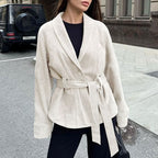 Retro Suede Long Sleeve Jacket