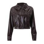 Retro Leather Women Jacket