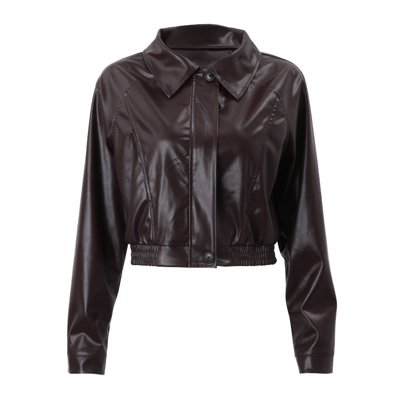 Retro Leather Women Jacket