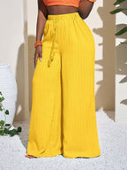 Womens High Waist Wide Leg Trousers