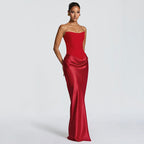 Elegant Sleeveless Patchwork Backless Bodycon Dress