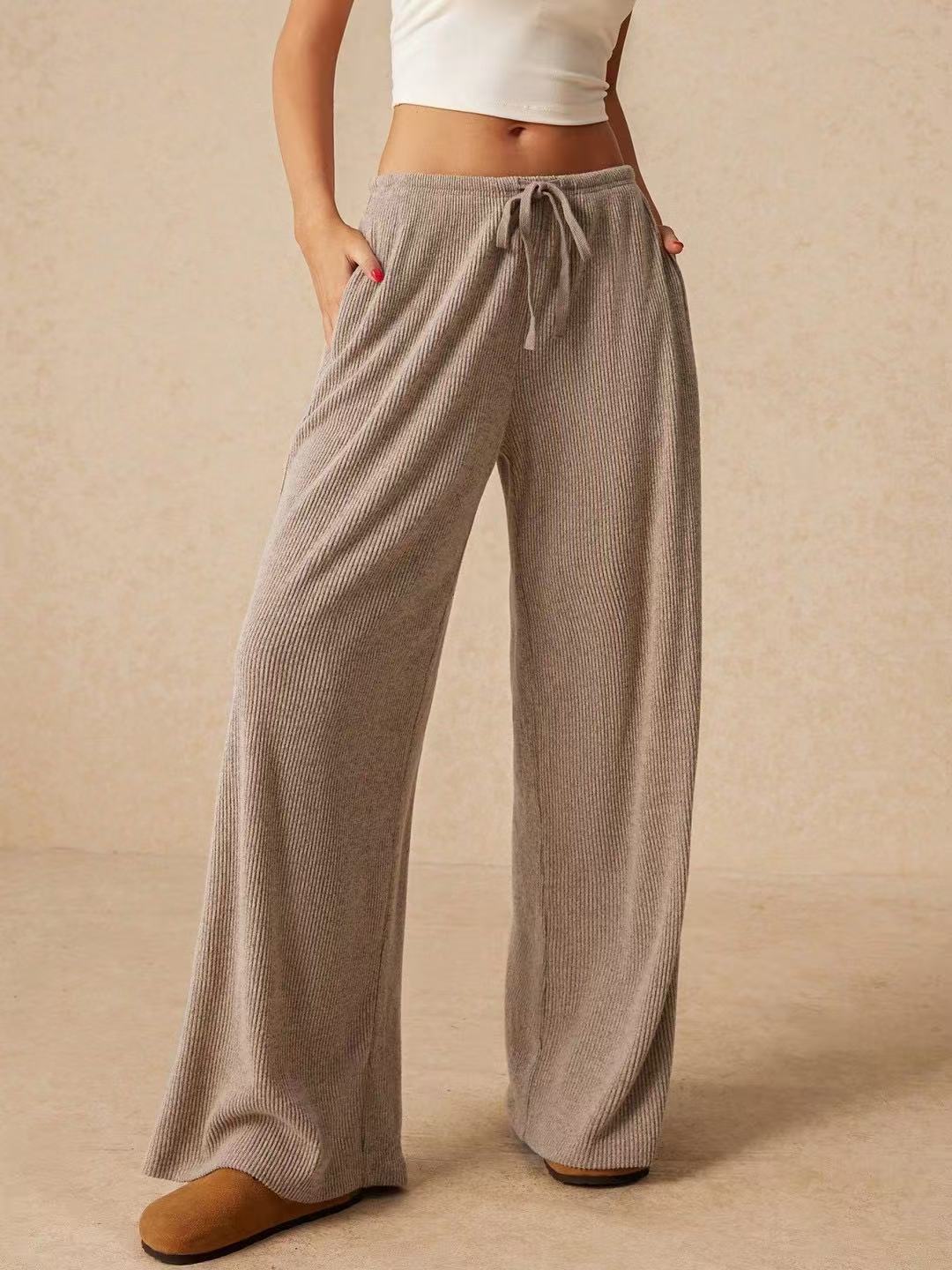 Casual Loose Popular Fashion Elegant Wide-Leg Pants