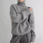 Womens Turtleneck Knit Sweater