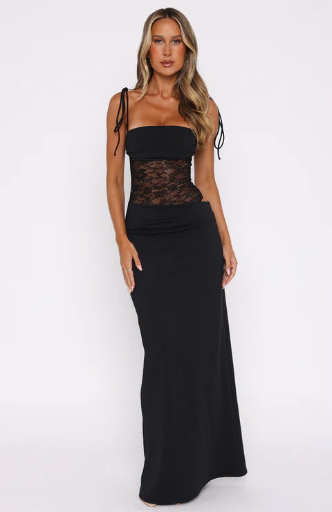 Elegant Lace Stitching Dress