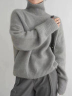 Womens Turtleneck Knit Sweater