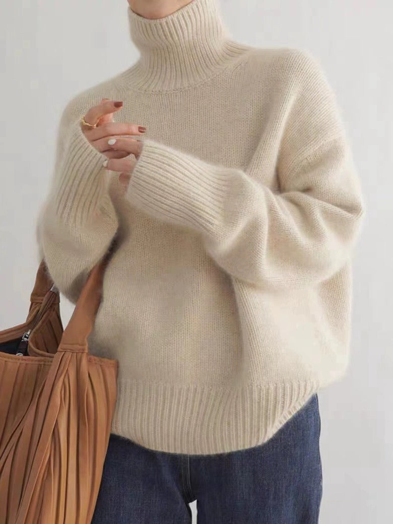 Womens Turtleneck Knit Sweater