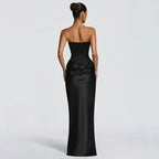 Elegant Sleeveless Patchwork Backless Bodycon Dress